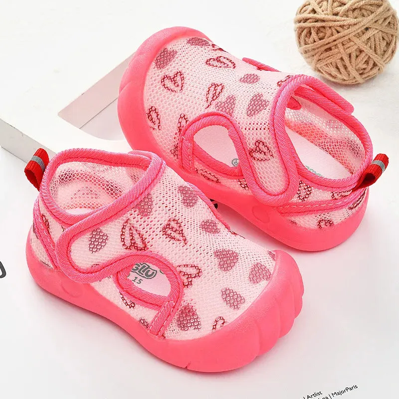 Summer Mesh Breathable Non slip Walking Shoes for Boys and Girls