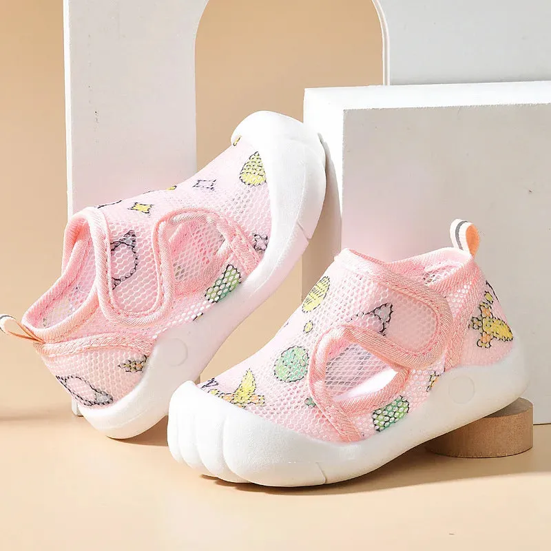 Summer Mesh Breathable Non slip Walking Shoes for Boys and Girls