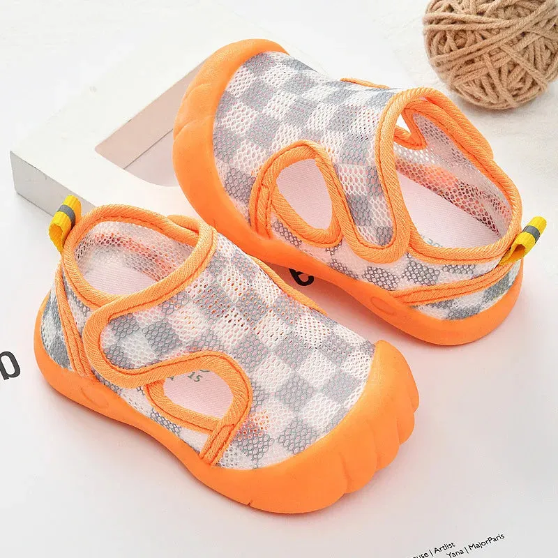 Summer Mesh Breathable Non slip Walking Shoes for Boys and Girls