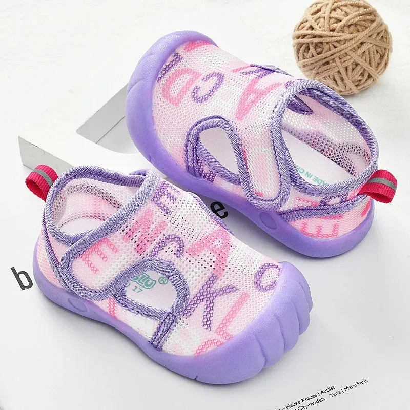 Summer Mesh Breathable Non slip Walking Shoes for Boys and Girls