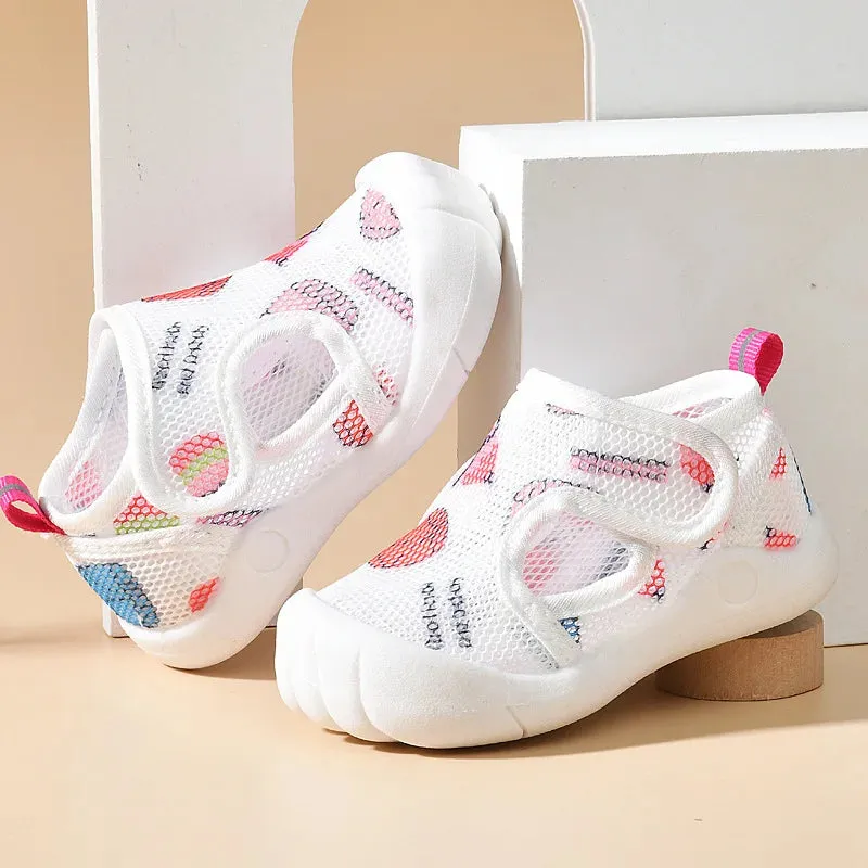 Summer Mesh Breathable Non slip Walking Shoes for Boys and Girls