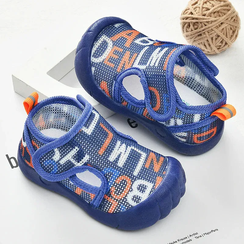 Summer Mesh Breathable Non slip Walking Shoes for Boys and Girls