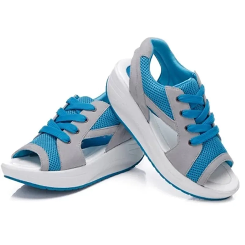 Summer Women Sandals Casual Mesh Breathable Shoes Woman Ladies Wedges Sandals