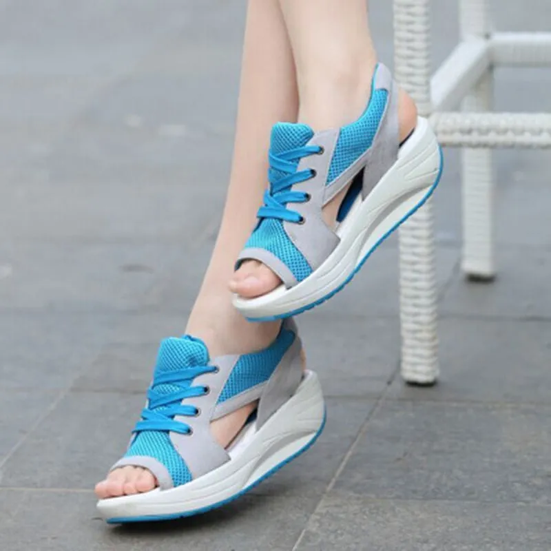 Summer Women Sandals Casual Mesh Breathable Shoes Woman Ladies Wedges Sandals