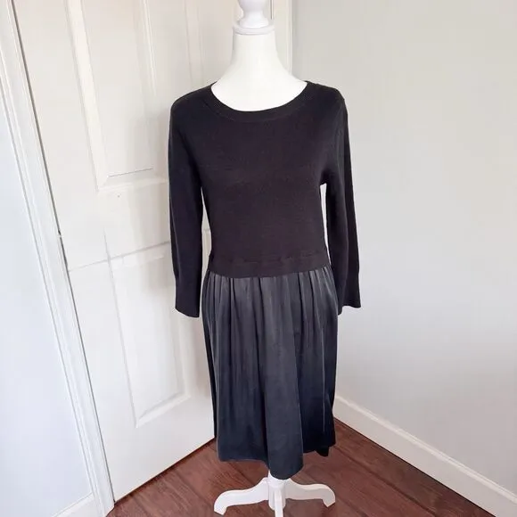 Sundance Dress Jillian Wool Silk Long Sleeve Black Sz XS Winter Funeral Elegant