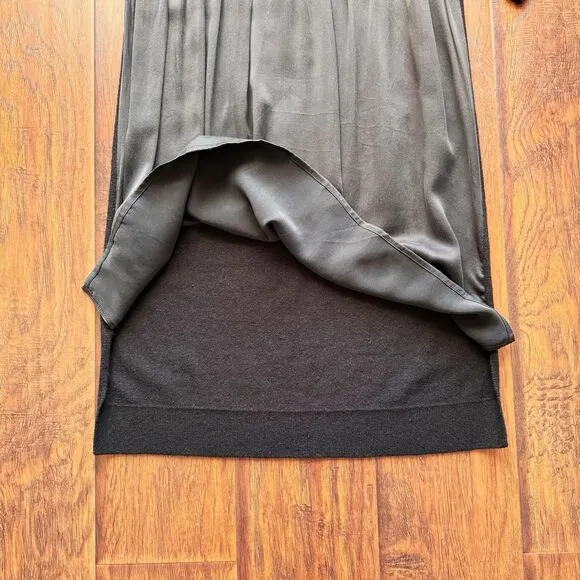 Sundance Dress Jillian Wool Silk Long Sleeve Black Sz XS Winter Funeral Elegant