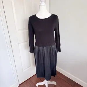 Sundance Dress Jillian Wool Silk Long Sleeve Black Sz XS Winter Funeral Elegant