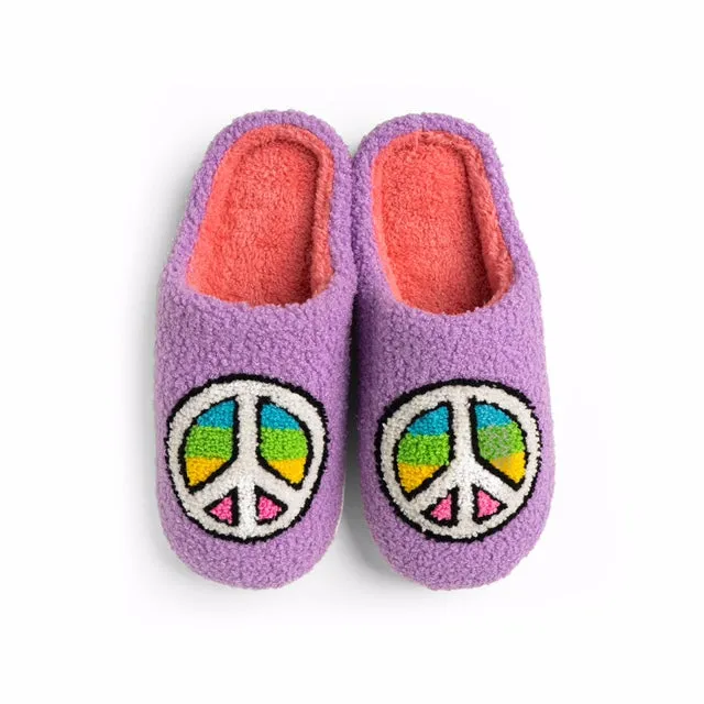 Super Fuzzy Slippers - Peace