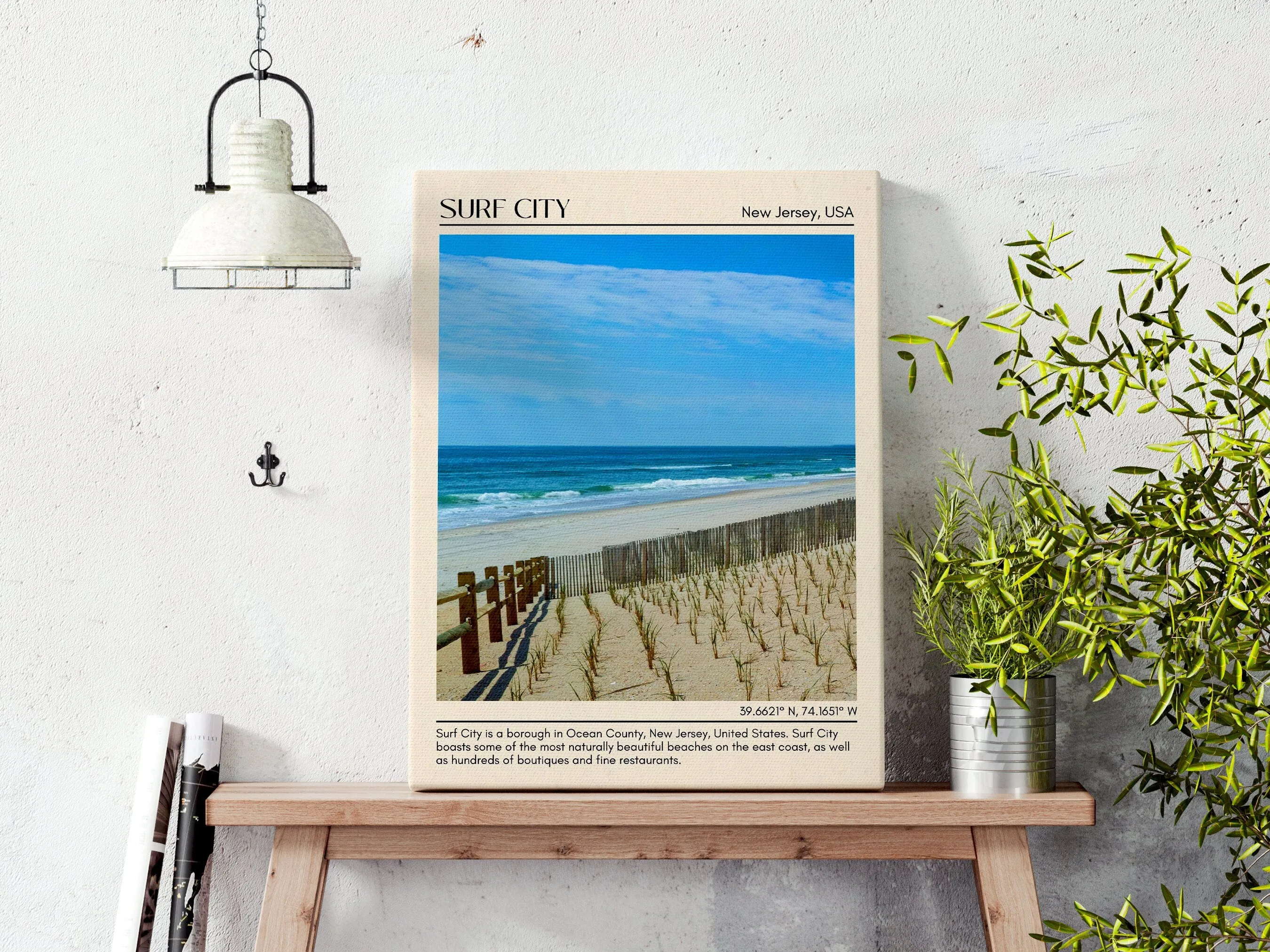 Surf City Wall Canvas, USA