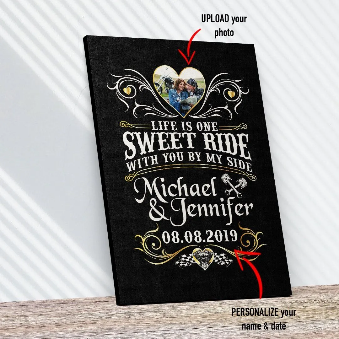 Sweet Ride PERSONALIZED Photo Premium Canvas