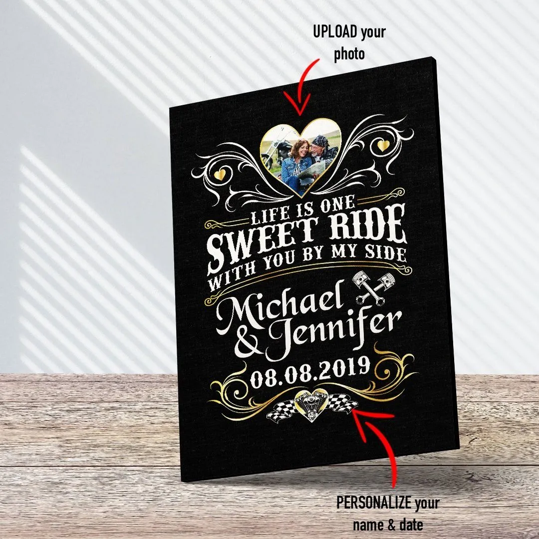 Sweet Ride PERSONALIZED Photo Premium Canvas
