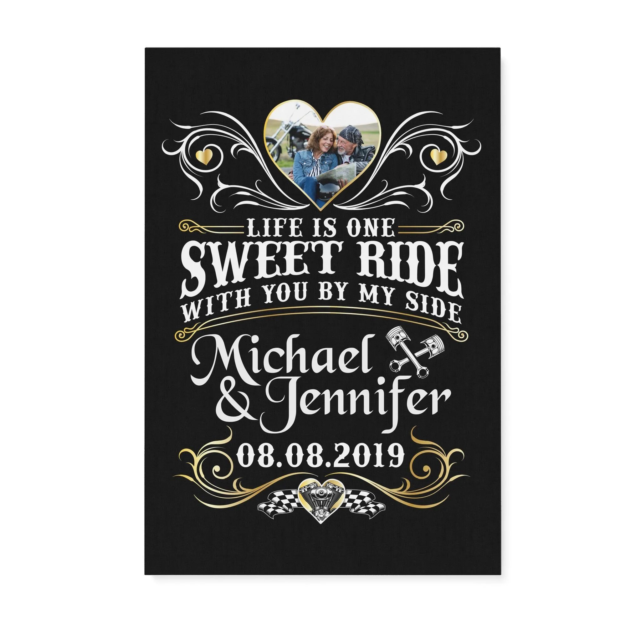 Sweet Ride PERSONALIZED Photo Premium Canvas