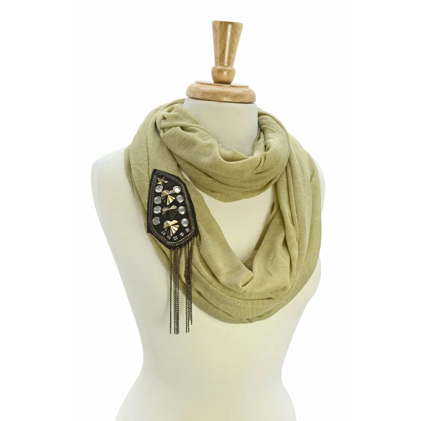 Tadi Embellished Infinity Scarf
