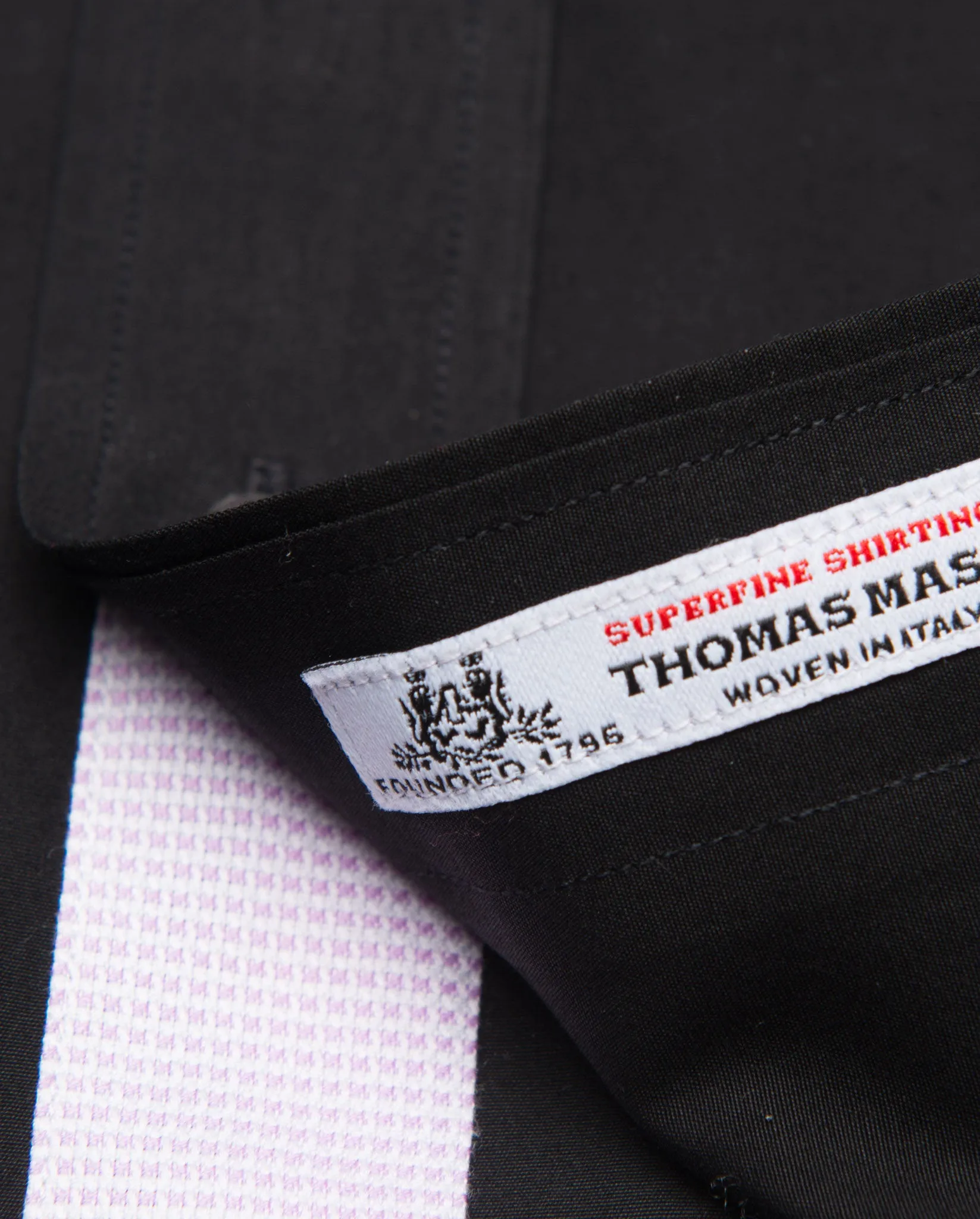 Tailored - Black with Purple Contrast