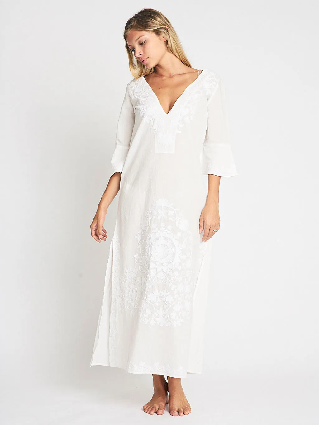 Taliah Maxi Tunic White