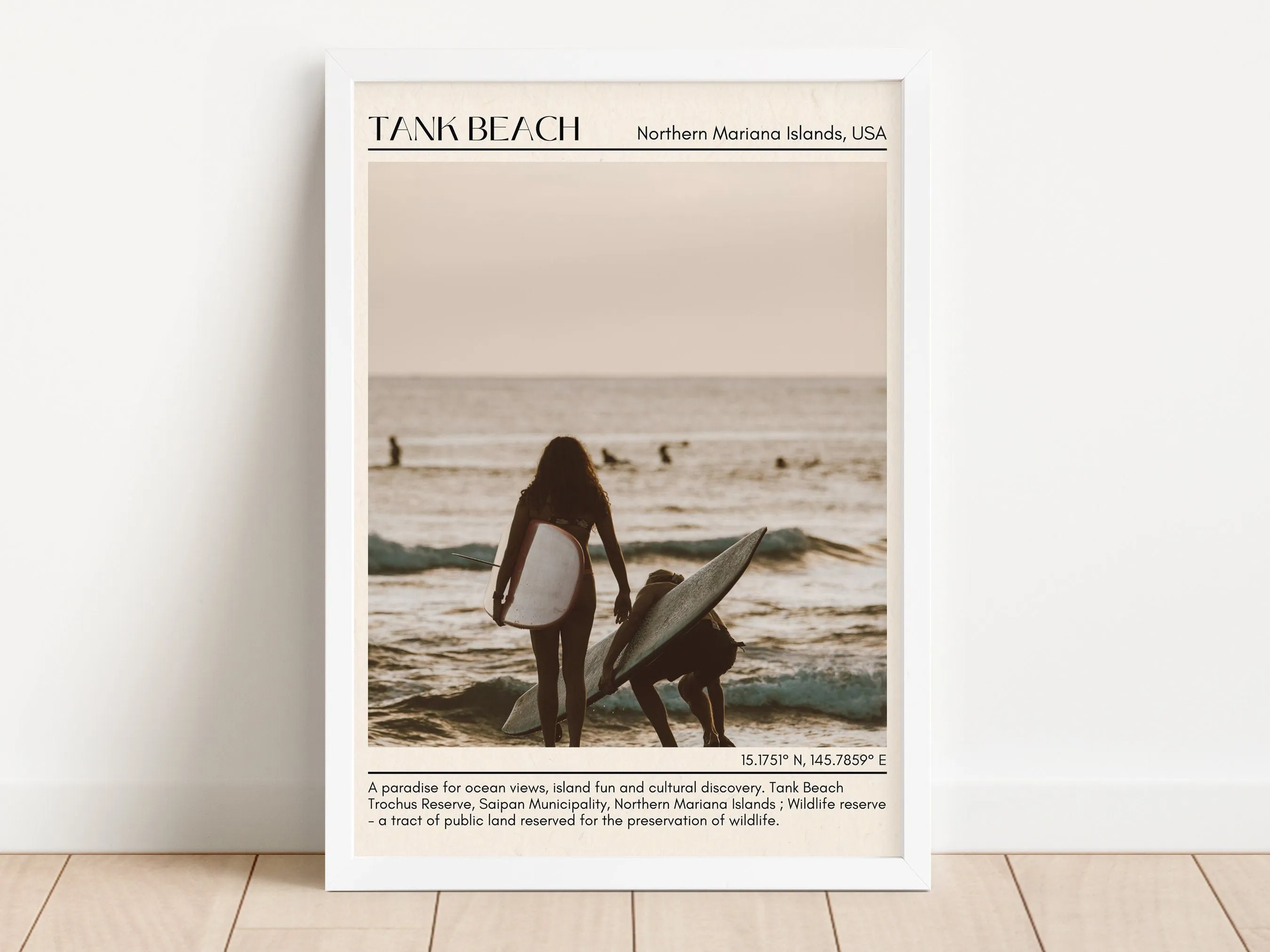 Tank Beach Wall Canvas, USA