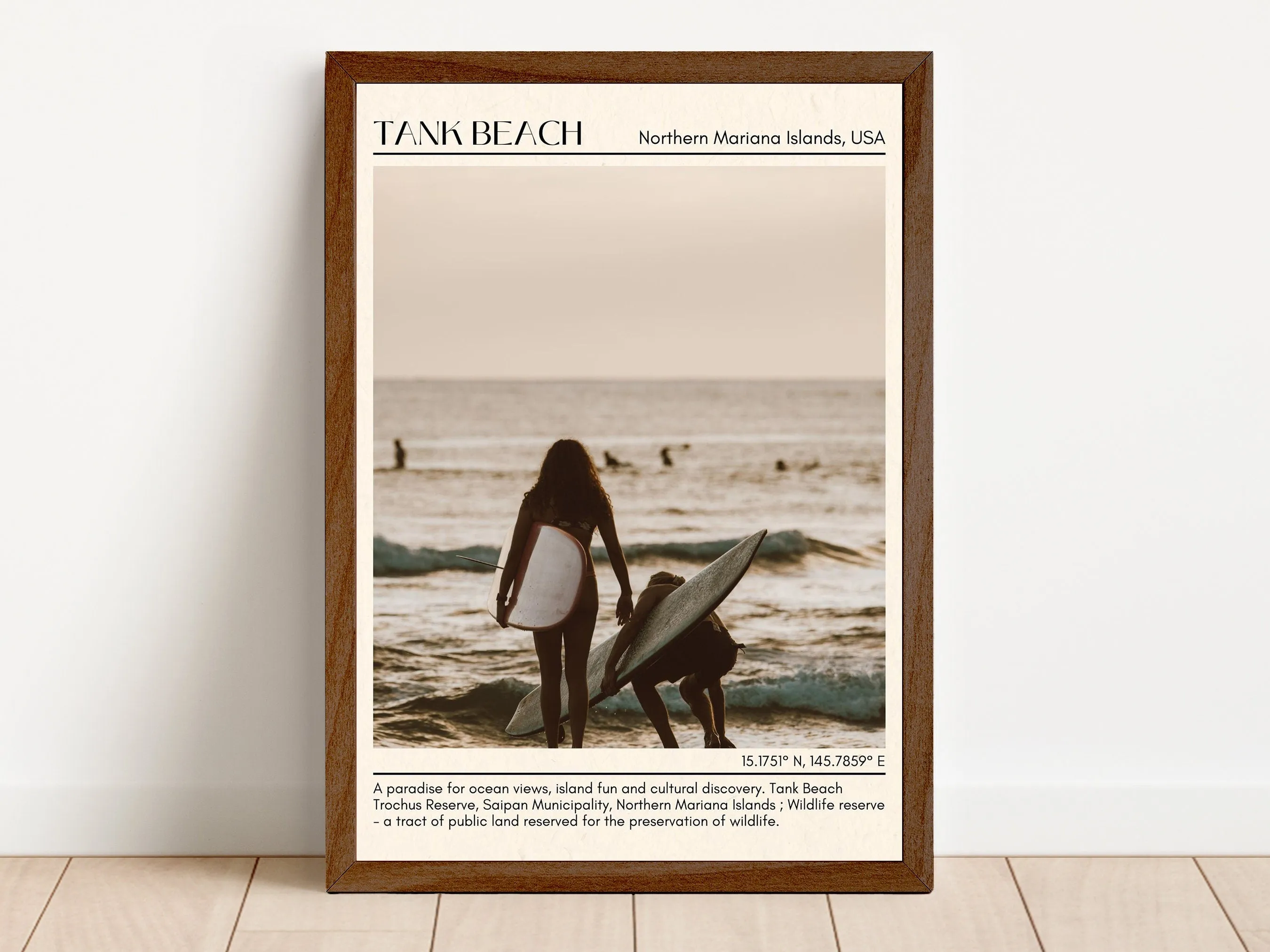 Tank Beach Wall Canvas, USA