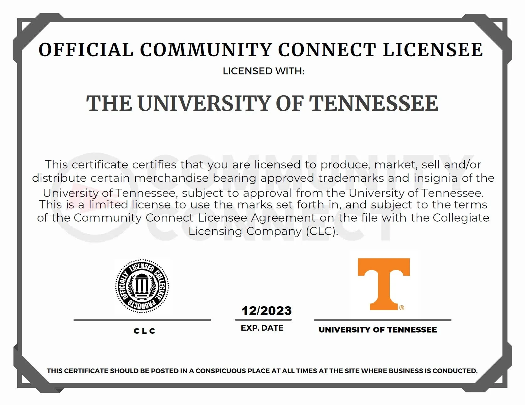 Tennessee Checkerboard 6 by 6
