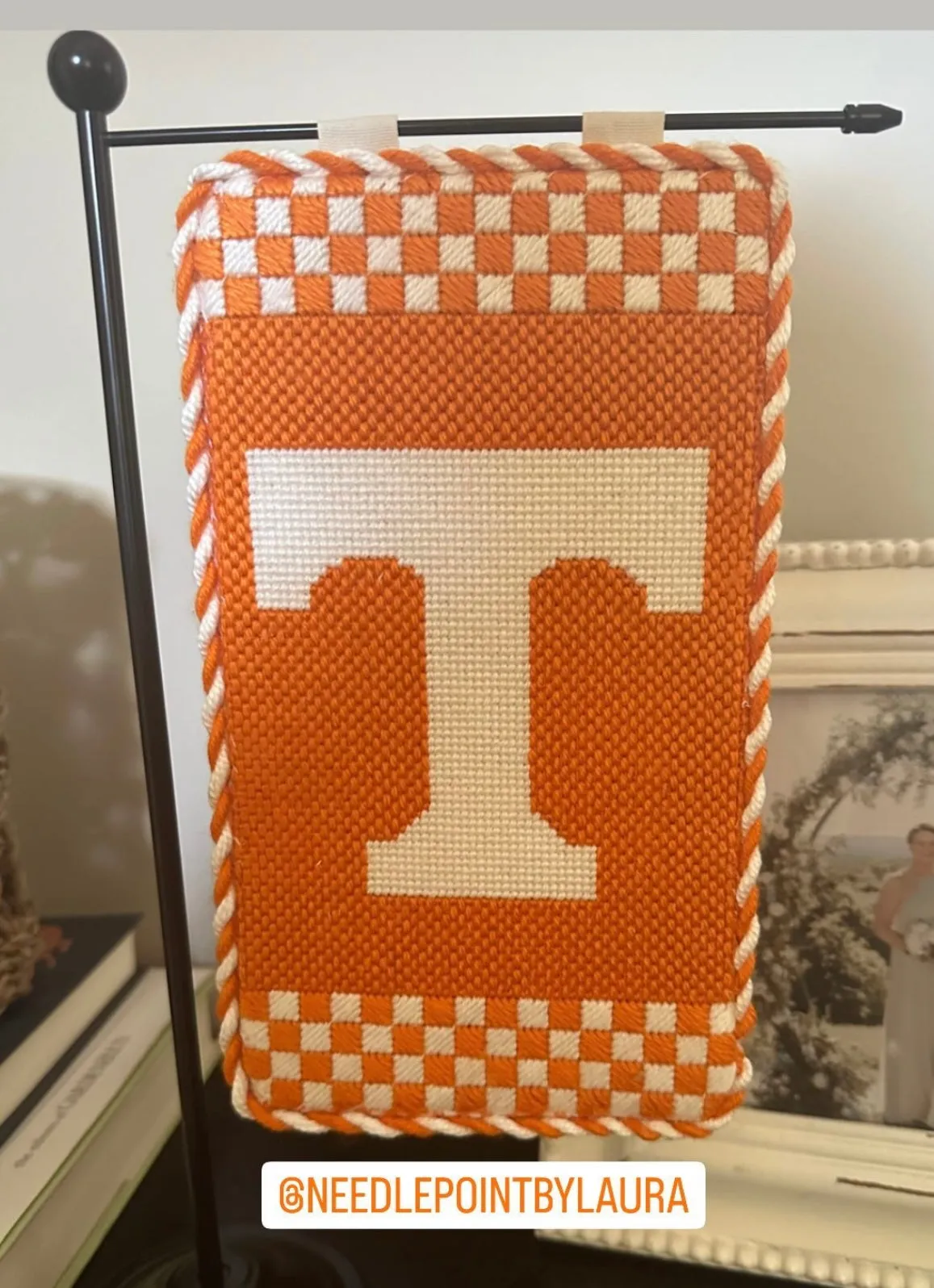 Tennessee Checkerboard Mini Flag Canvas
