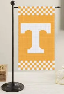 Tennessee Checkerboard Mini Flag Canvas
