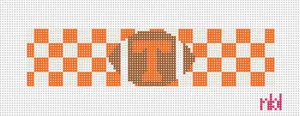 Tennessee Checkerboard Needlepoint Bracelet Cuff Kit