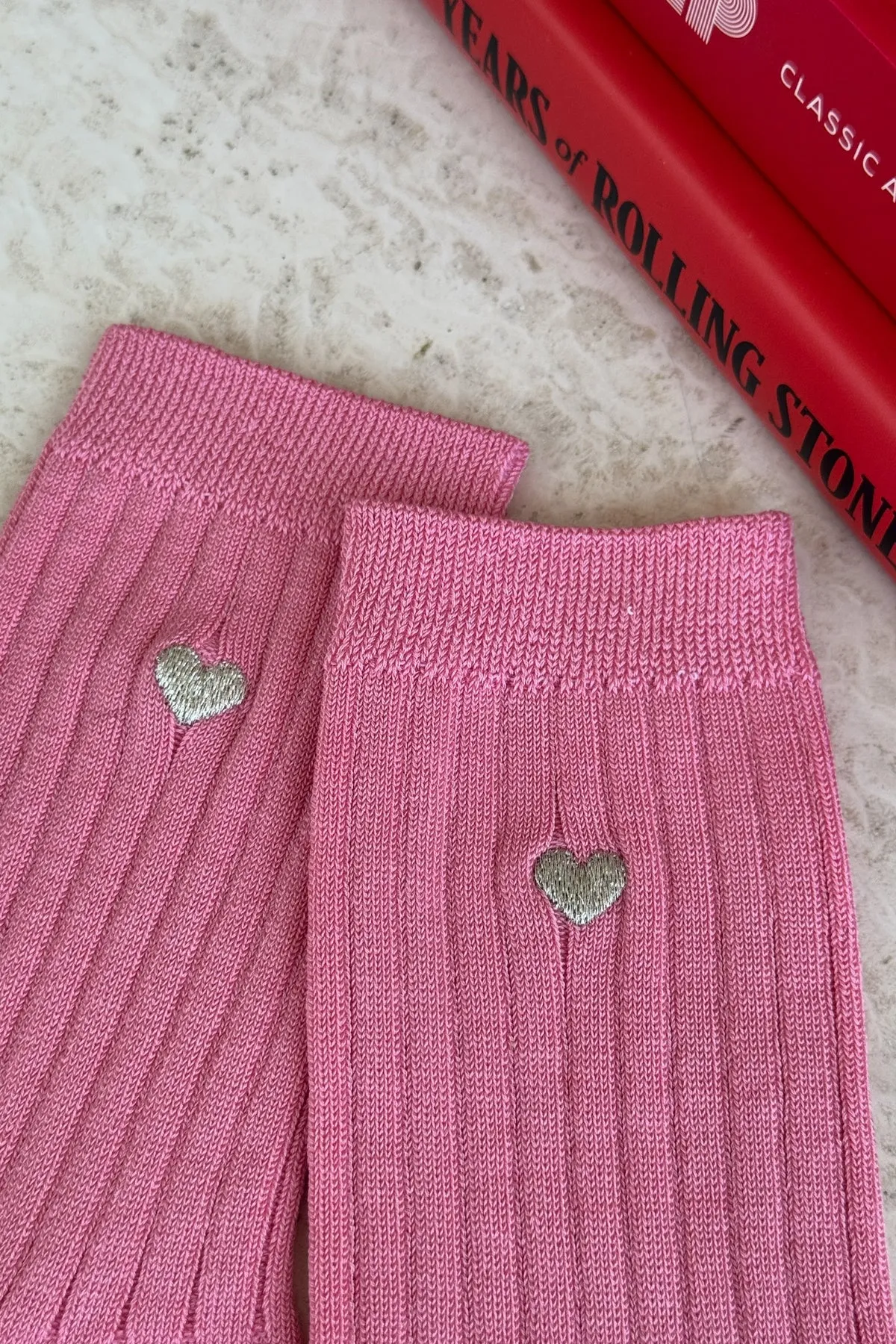 The Embroidered Heart Her Sock