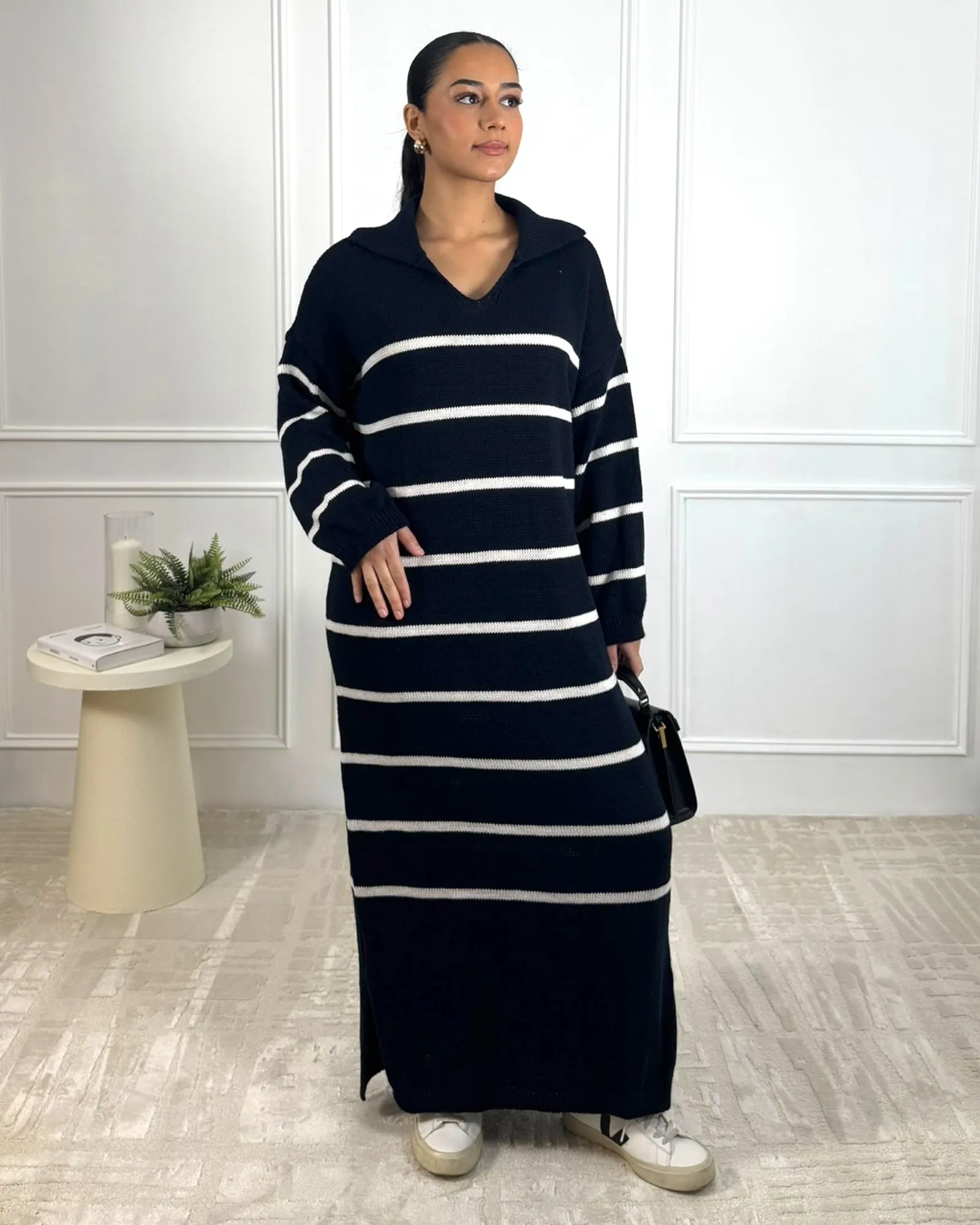 The Navy Winter Grove Dress