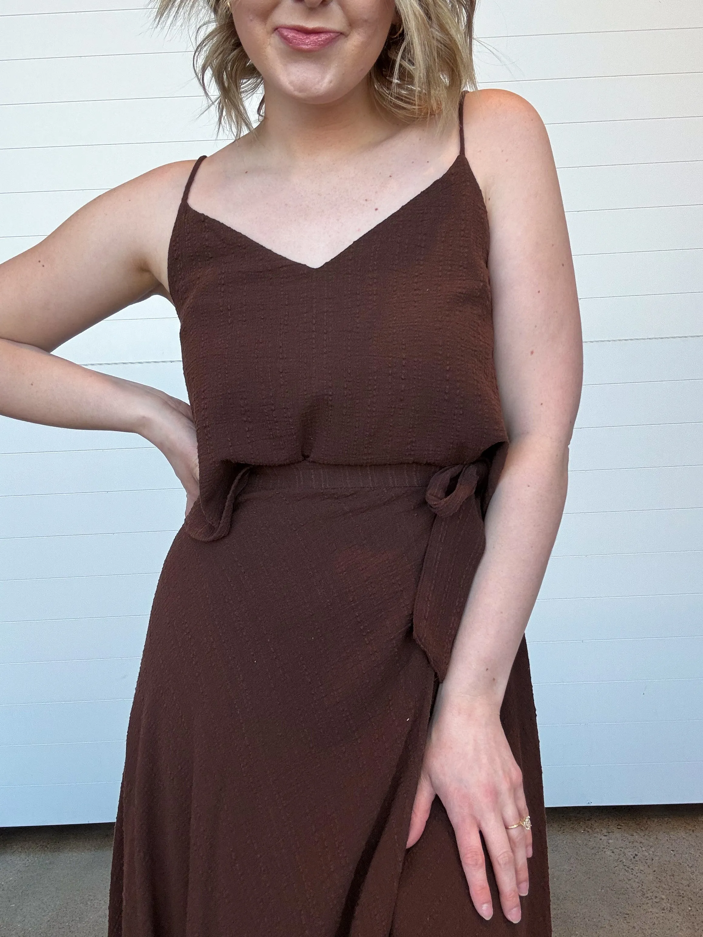 The Salerno Wrap Midi Skirt