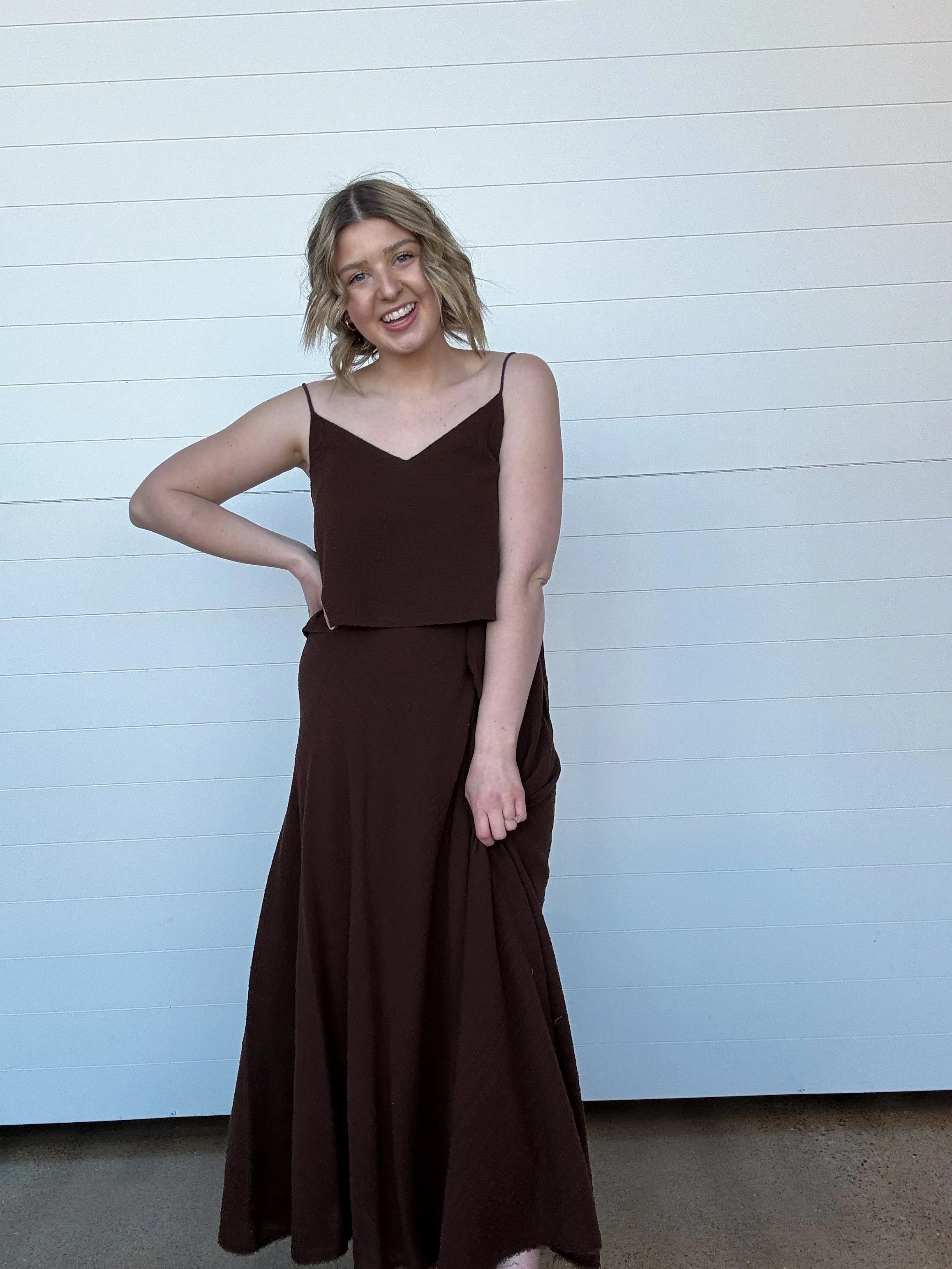 The Salerno Wrap Midi Skirt