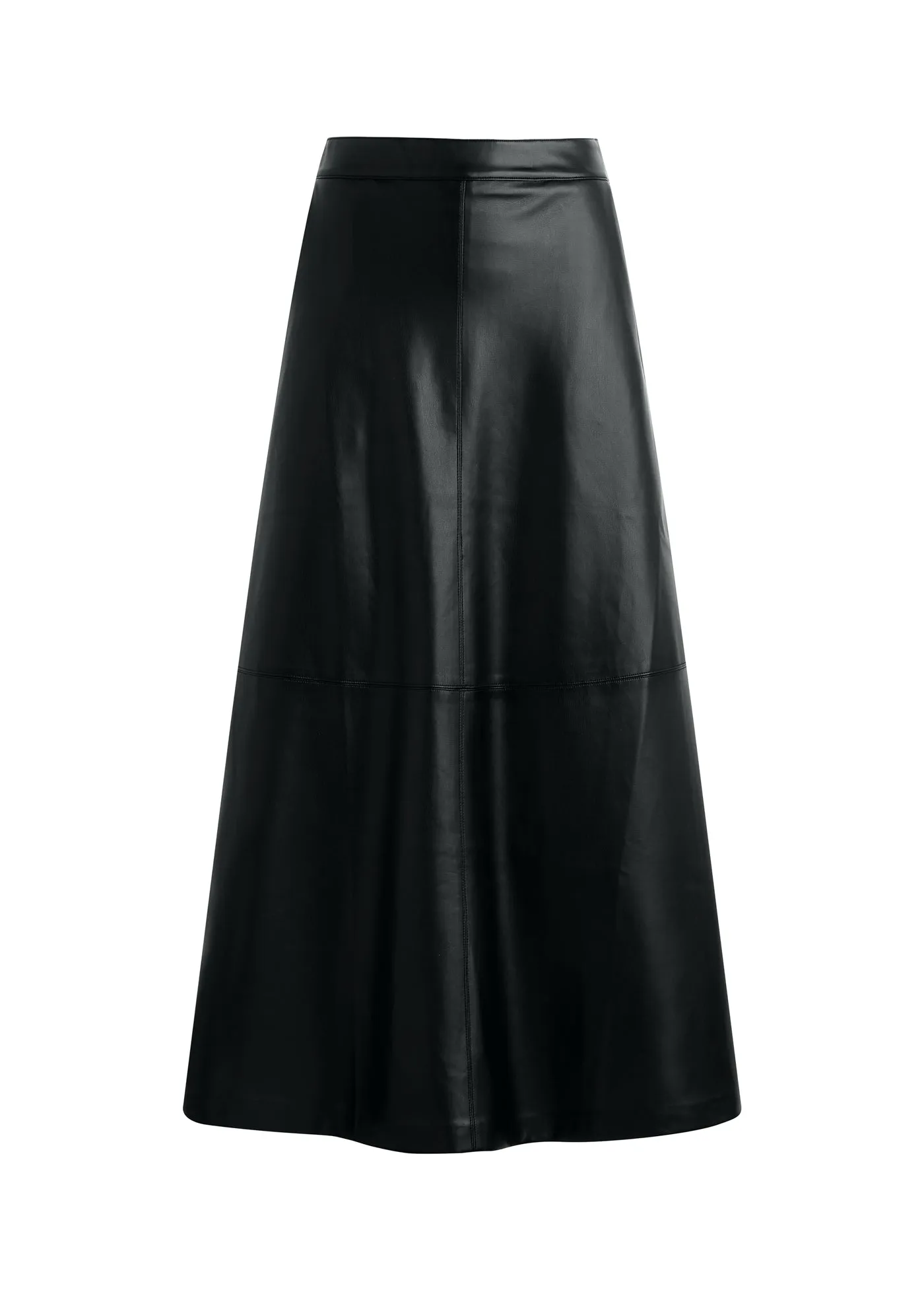 THE TAVI VEGAN LEATHER SKIRT
