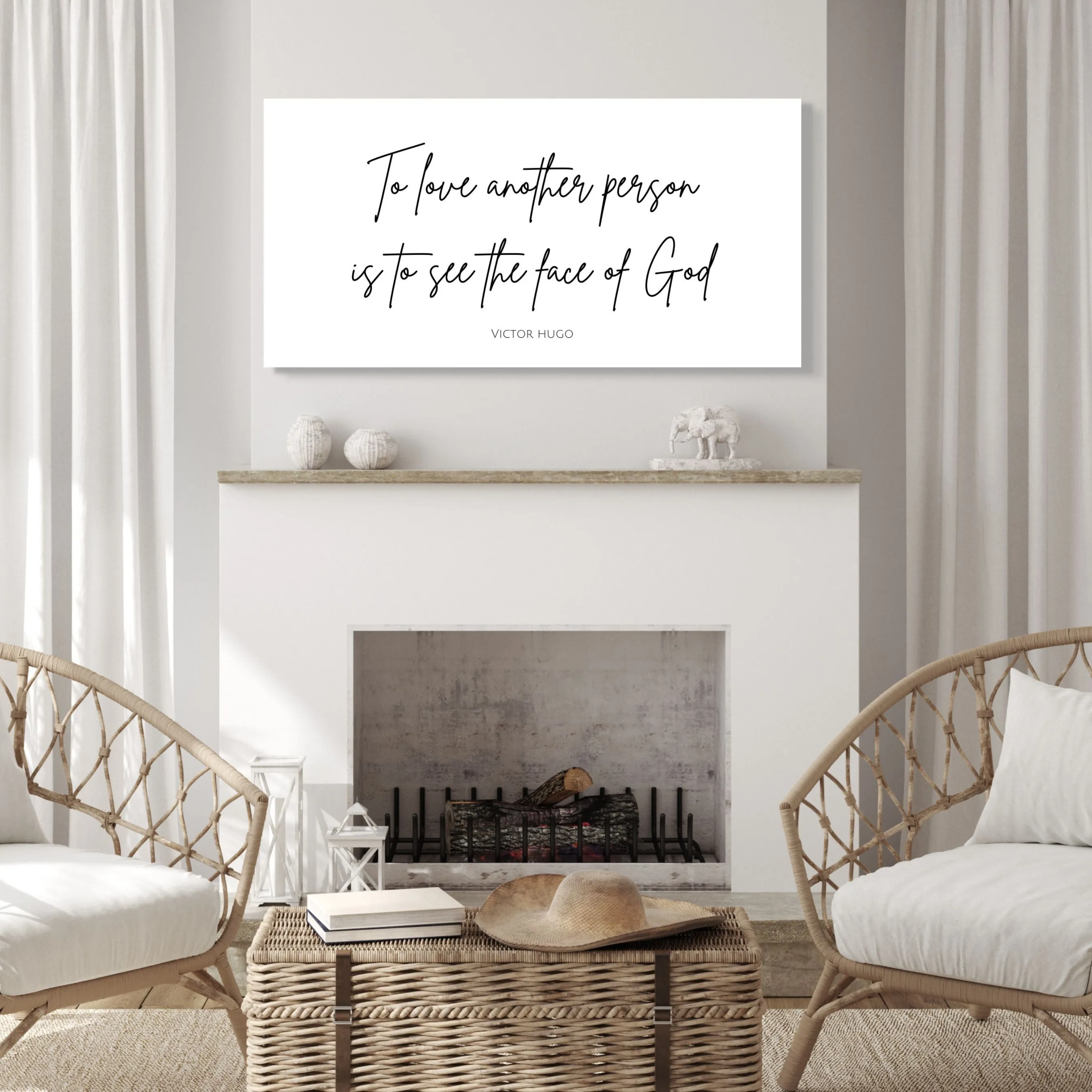 To Love Another Person is to See the Face of God - Canvas Wall Art Print