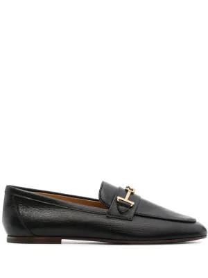 Tod's logo-plaque leather loafers
