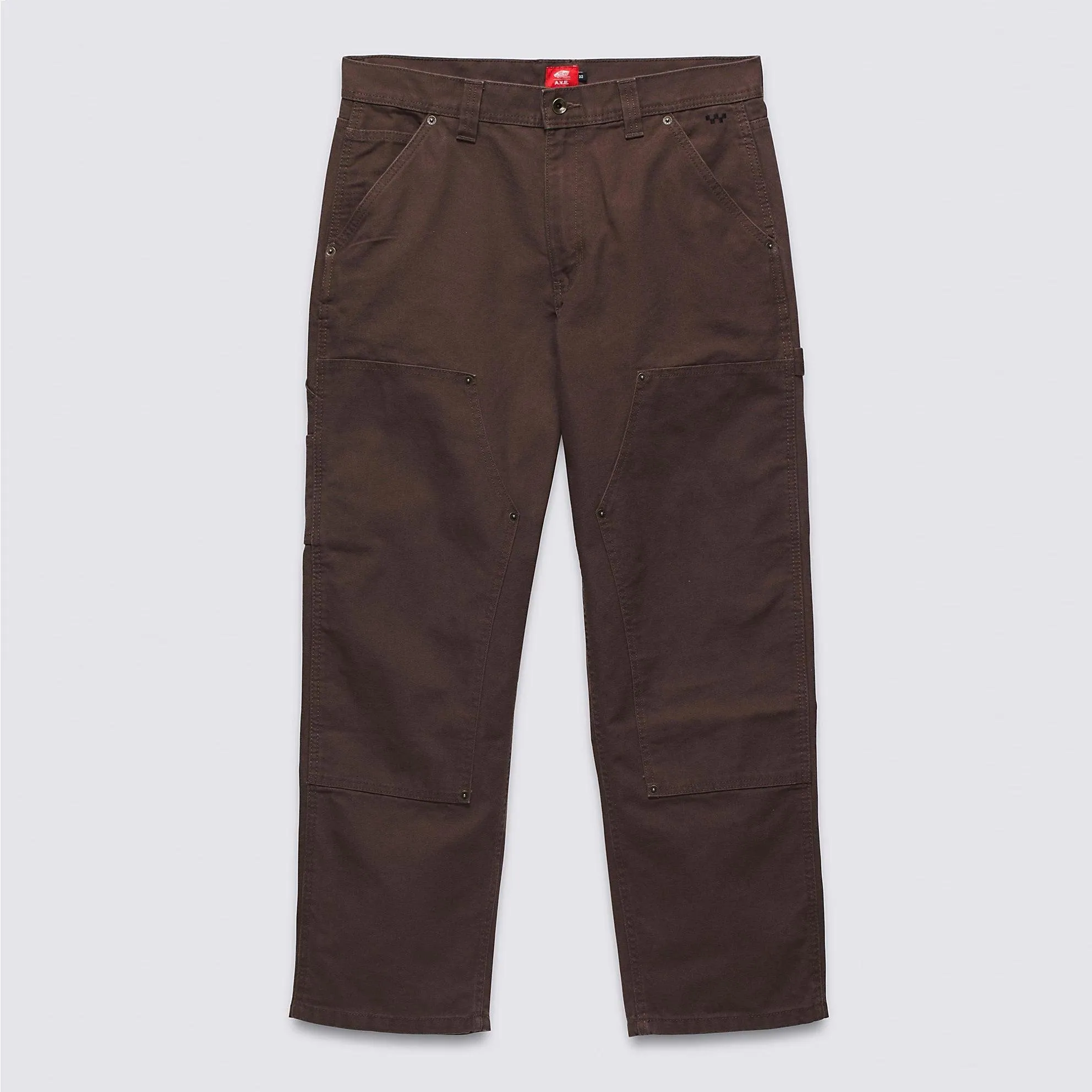 VANS AVE Skate Drill Chore Loose Carpenter Pants Chocolate Brown