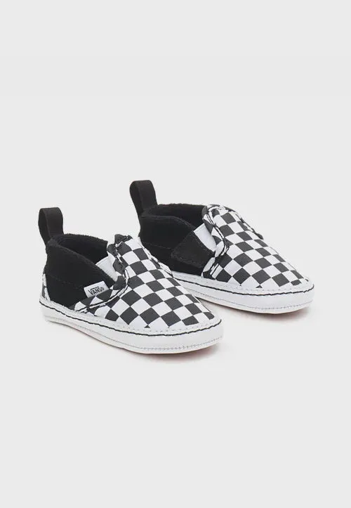 Vans  Baby Slip-On V Crib CHECKER BLACK / TRUE WHITE