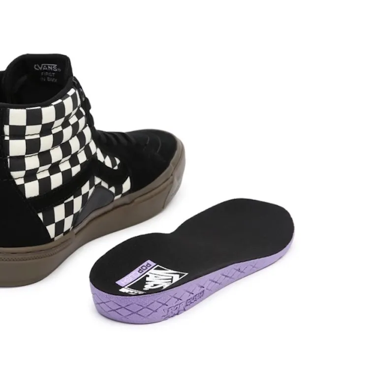 Vans BMX SK8 Hi Checkerboard Black/Dark Gum Shoes