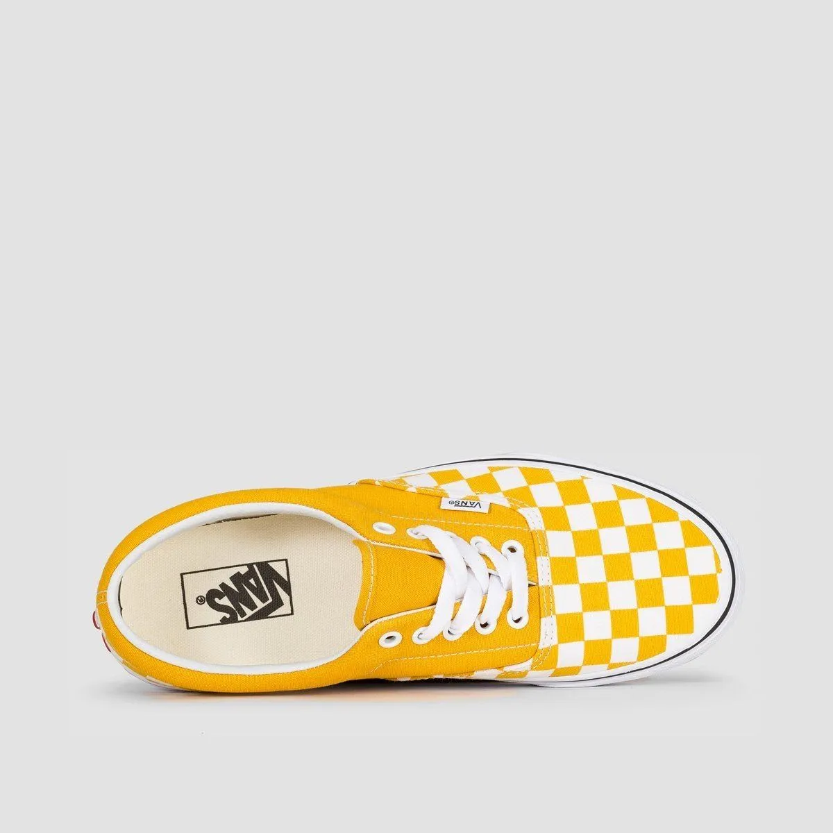 Vans Era Shoes - Checkerboard Yolk Yellow/True White