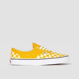 Vans Era Shoes - Checkerboard Yolk Yellow/True White