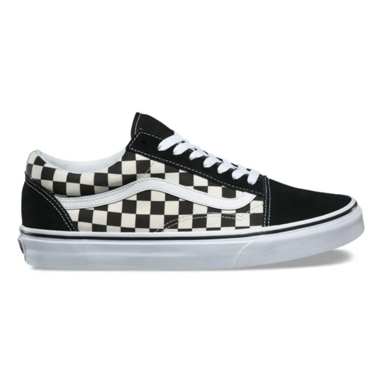 Vans Old Skool Primary Check Shoe Mens - Black/White
