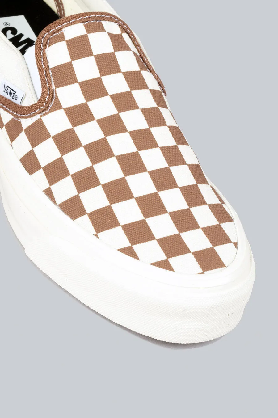 VANS SLIP-ON REISSUE 98 LX COFFEE BROWN CHECKERBOARD