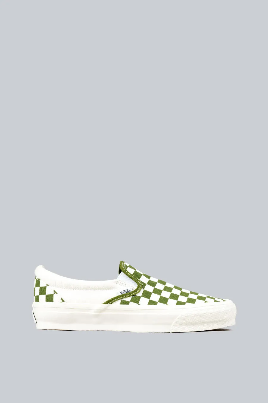 VANS SLIP-ON REISSUE 98 LX PESTO GREEN CHECKERBOARD