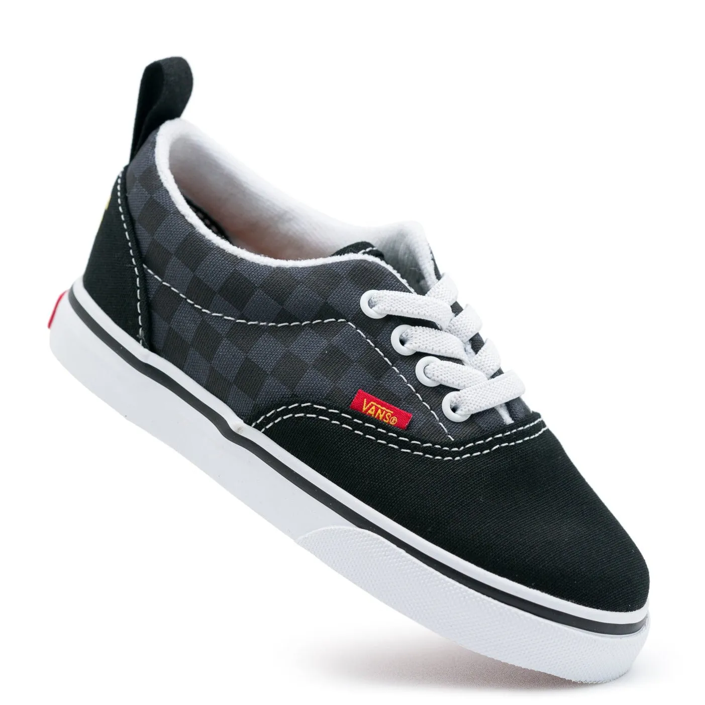 Vans Toddler Era Elastic Lace - (Flame Logo) Black/Multi