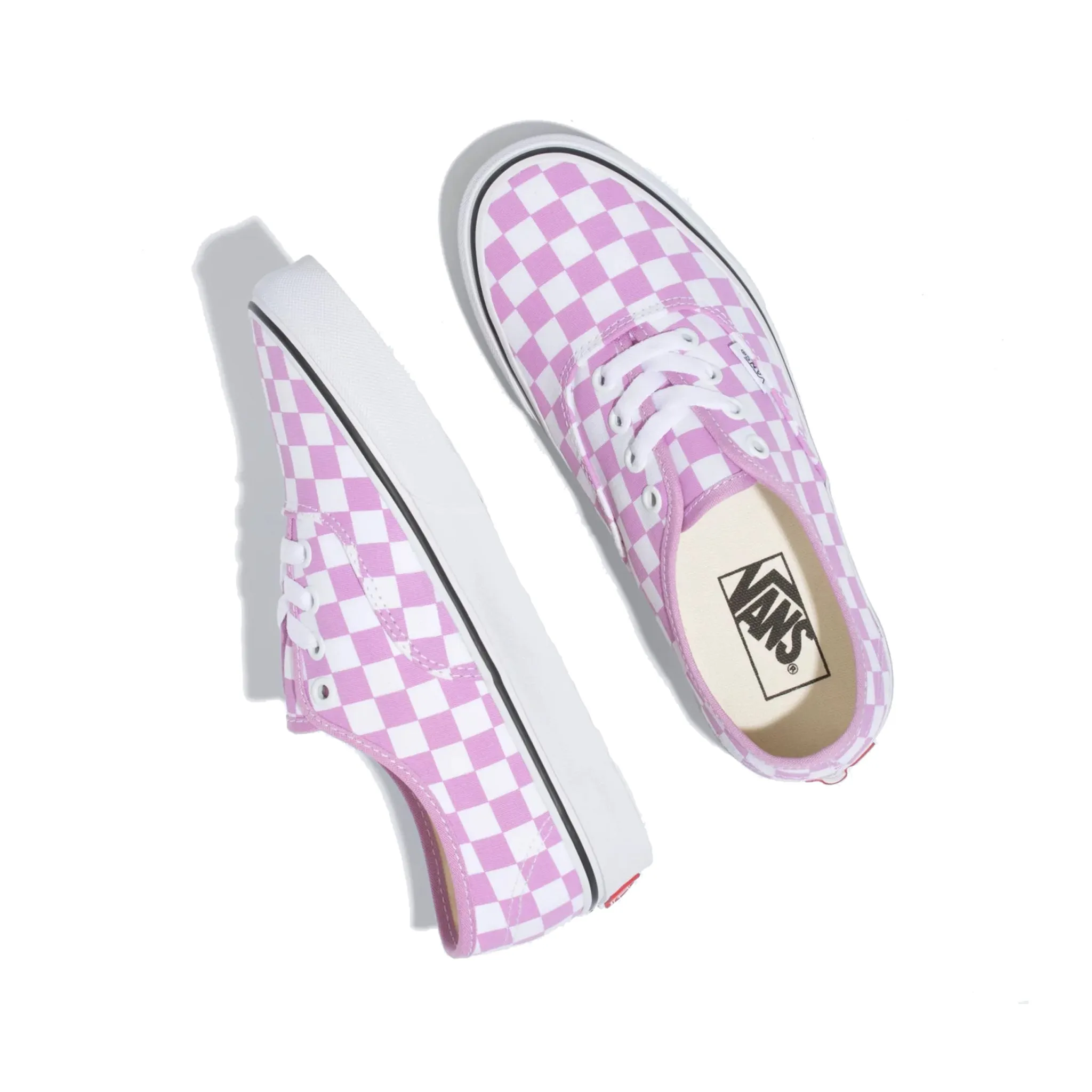 Vans UA Authentic Checkerboard Sneaker, Orchid/True White