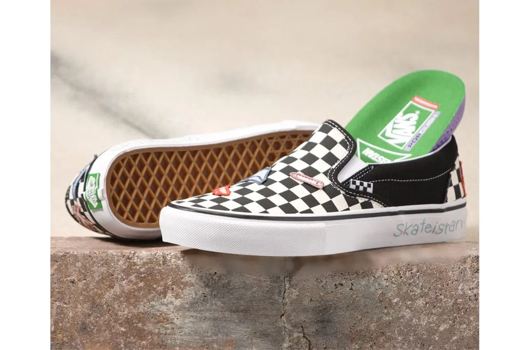 Vans X Skateistan Women's Skate Slip On Checkerboard