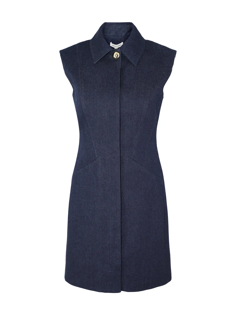 Veronica Beard Serina Denim Dress in Dark Oxford