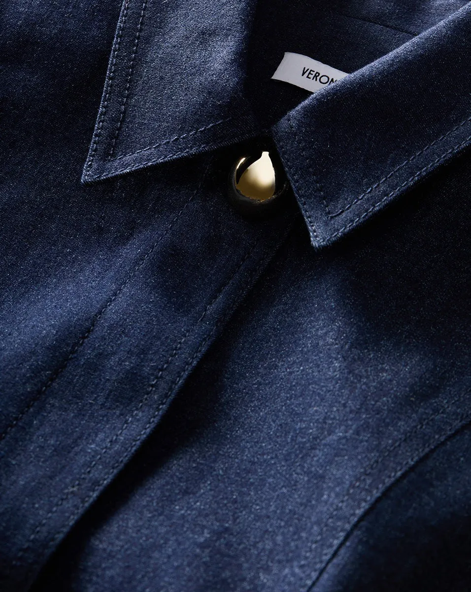 Veronica Beard Serina Denim Dress in Dark Oxford