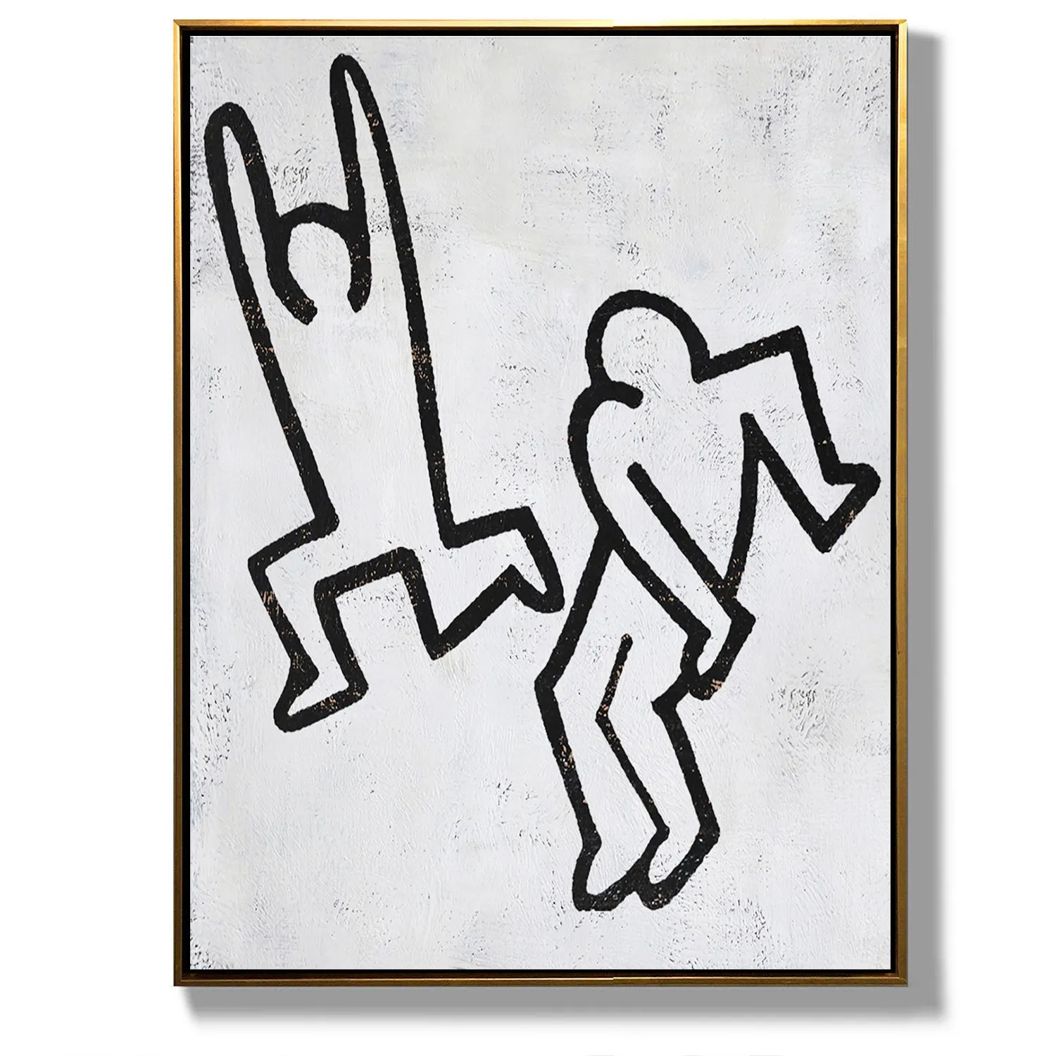 Vertical Abstract Dancing Man Painting H162V
