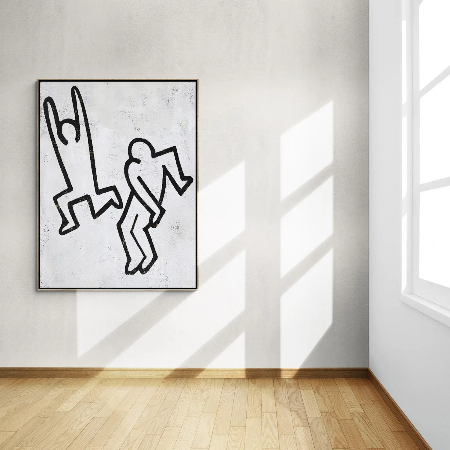 Vertical Abstract Dancing Man Painting H162V