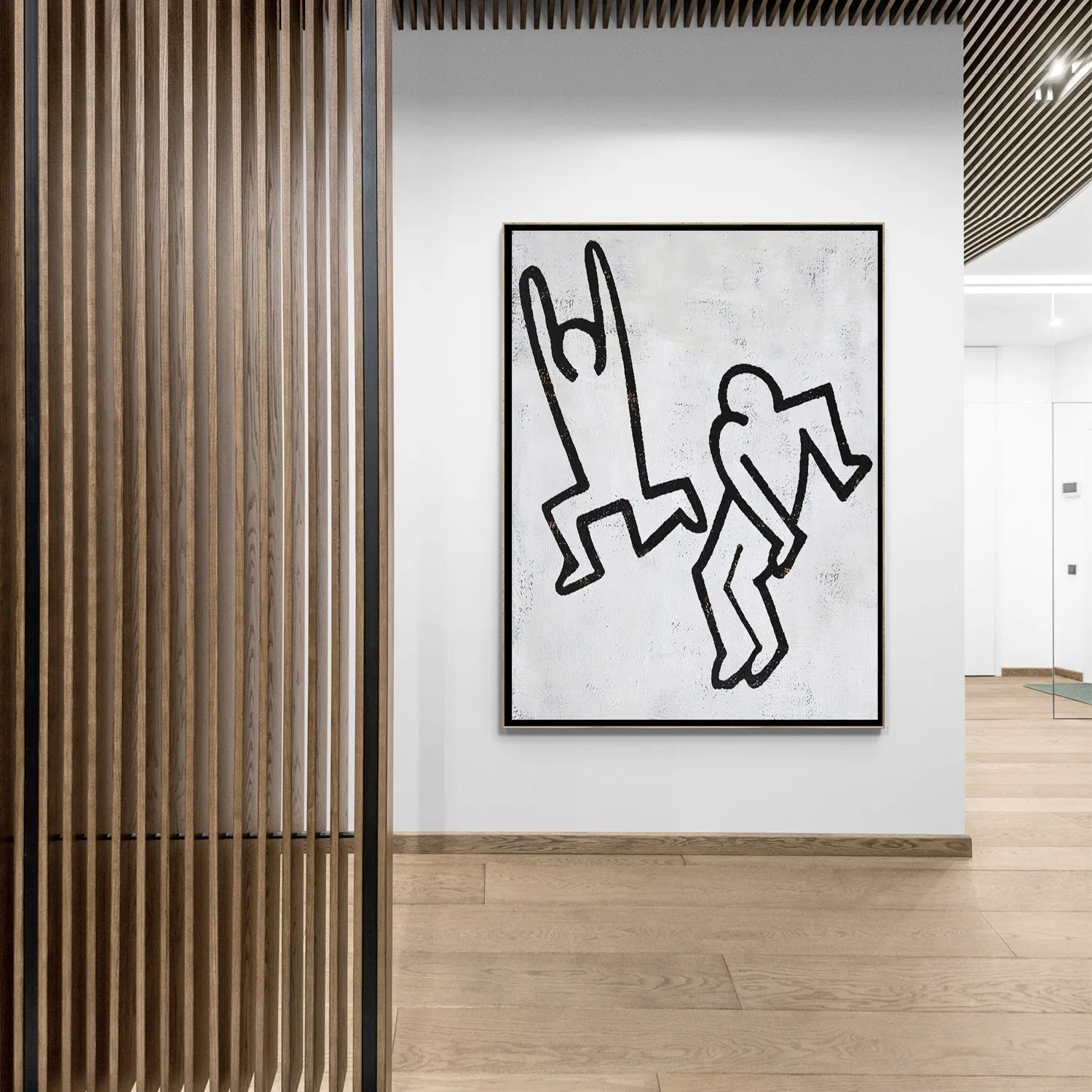 Vertical Abstract Dancing Man Painting H162V