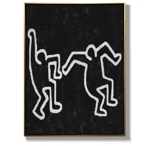 Vertical Abstract Dancing Man Painting H202VR1