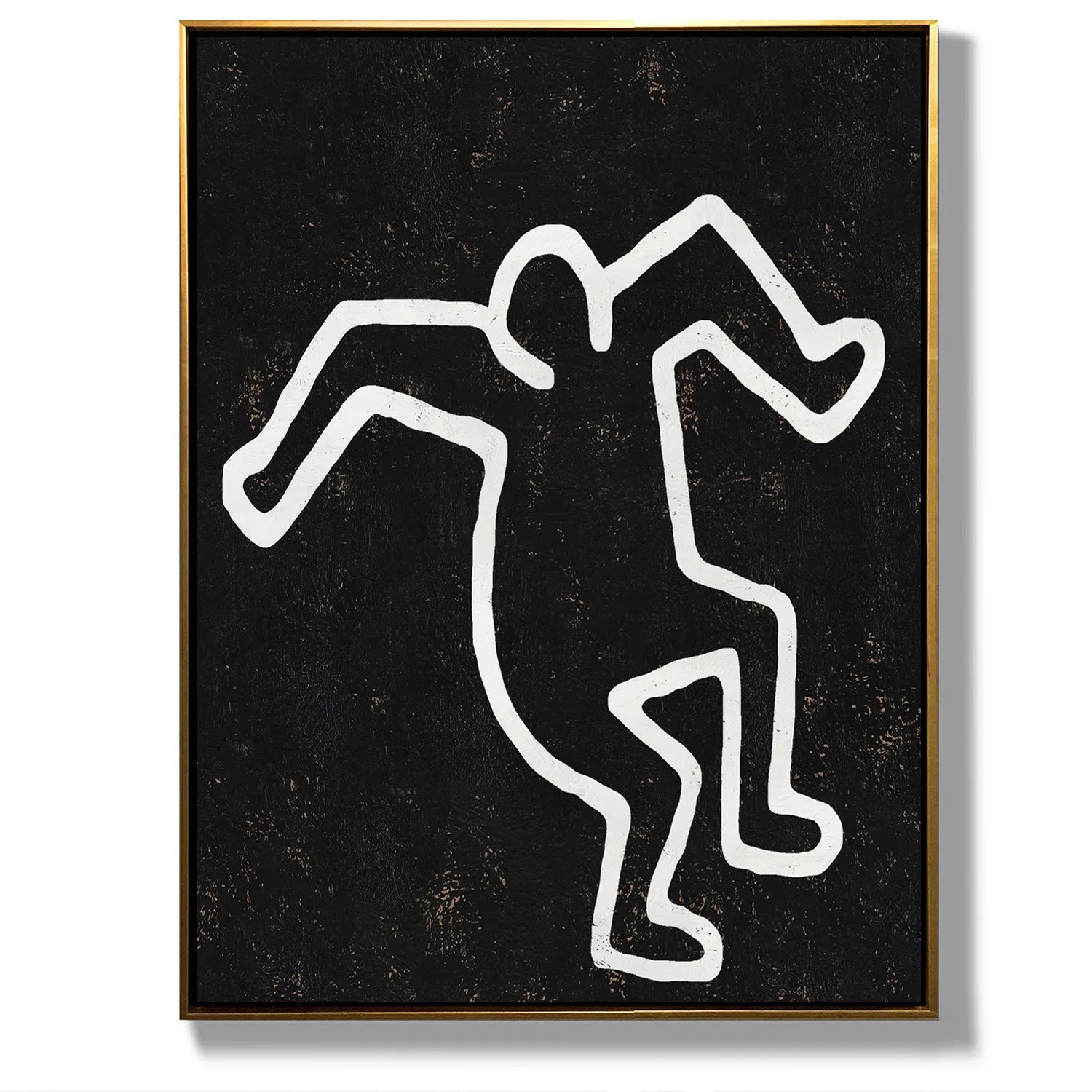 Vertical Abstract Dancing Man Painting H203VR